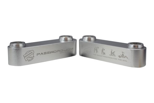Silver bonnet hood risers - silver, for
